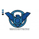 Nightwing Lantern Logo Embroidery Design